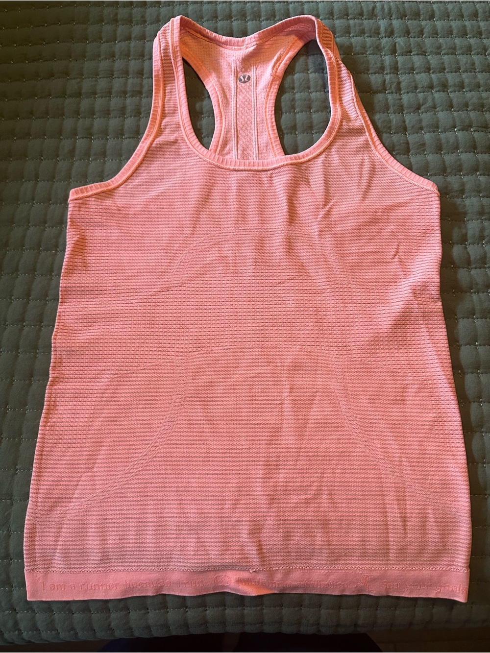 lululemon athletica Coral Pink Racerback Tank